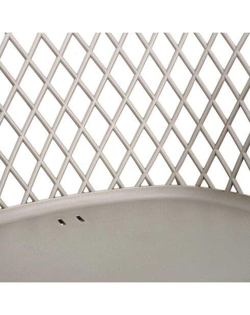 4 Fauteuils exterieur Malaga gris - 54.1x80x62.2 cm