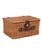 Panier de pique nique marron - 19x29x38 cm