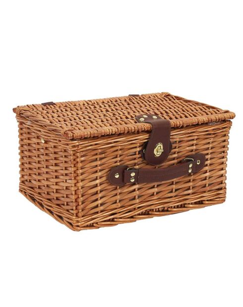 Cestino da picnic marrone - 19x29x38 cm