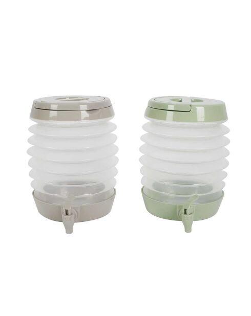 Fontana per bevande retrattile grigio/verde - 550 cl