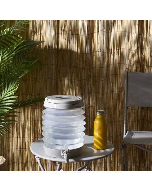 Fontaine à boisson retractable  gris/vert - 550 cl