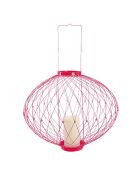 Photophore led retractable rouge - 12x57.2x12 cm