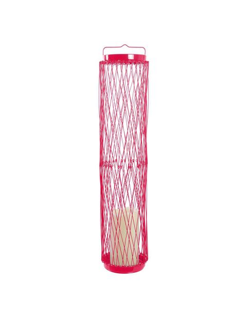Photophore led retractable rouge - 12x57.2x12 cm