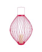 Photophore led retractable rouge - 12x57.2x12 cm