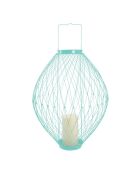 Photophore led retractable bleu - 12x57.2x12 cm