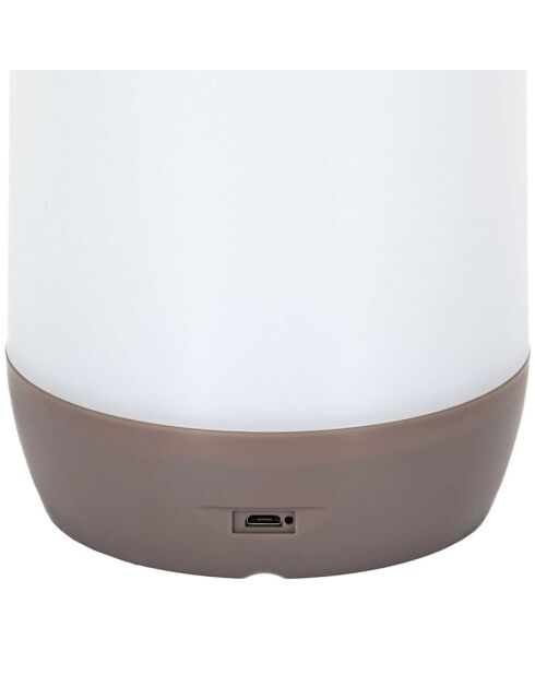Lampe tactile nomade blanc/noir - 11x25x11 cm