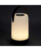 Lampe tactile nomade blanc/noir - 11x25x11 cm