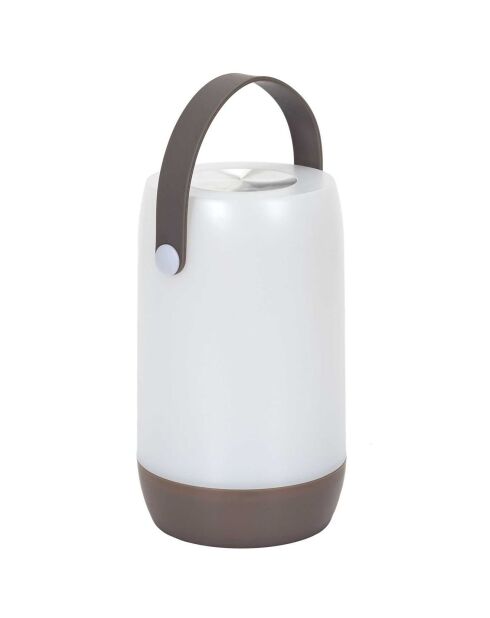 Lampe tactile nomade blanc/noir - 11x25x11 cm