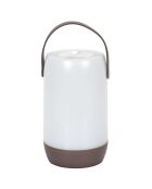 Lampe tactile nomade blanc/noir - 11x25x11 cm