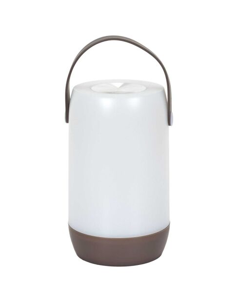 Lampe tactile nomade blanc/noir - 11x25x11 cm