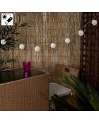 Guirlande solaire beige - 165x6x6 cm