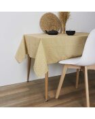 Gelbe, schmutzabweisende Tischdecke, 40 x 240 x 140 cm