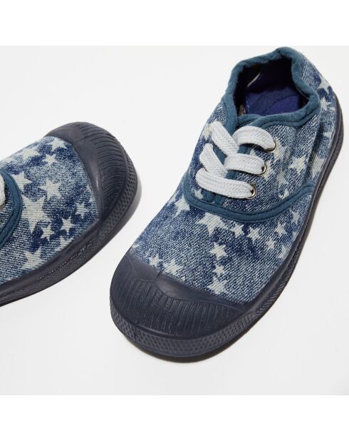 Starprint tennisveters voor basgitaar blauw