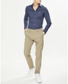 Pantalon Smart 360 Flex Slim Fit beige foncé