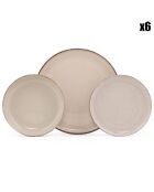Service de table écru en Porcelaine - 18 pièces