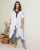 Gilet 100% Lin Jade blanc