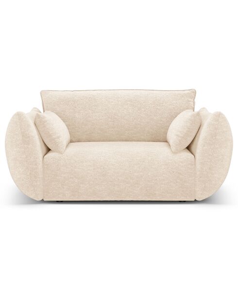 Fauteuil Clau beige clair - 128x100x85 cm
