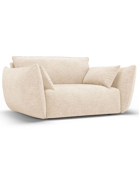 Fauteuil Clau beige clair - 128x100x85 cm