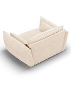 Fauteuil Clau beige clair - 128x100x85 cm