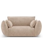 Fauteuil Clau beige - 128x100x85 cm