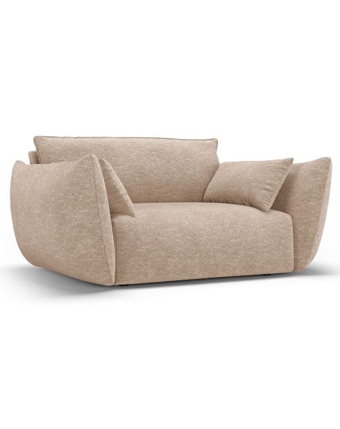 Fauteuil Clau beige - 128x100x85 cm