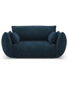 Fauteuil Clau bleu roi - 128x100x85 cm