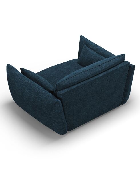 Fauteuil Clau bleu roi - 128x100x85 cm