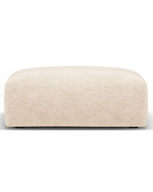 Pouf Clau beige clair - 100x80x36 cm