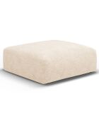 Pouf Clau beige clair - 100x80x36 cm