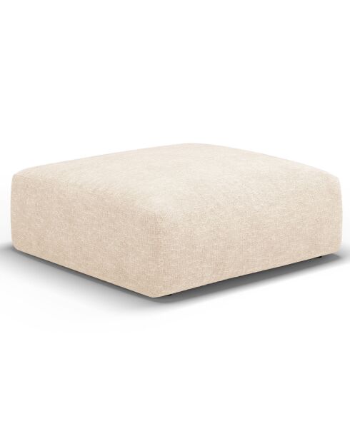 Pouf Clau beige clair - 100x80x36 cm