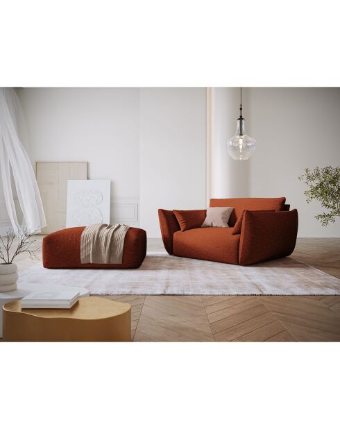 Pouf Clau terracotta - 100x80x36 cm