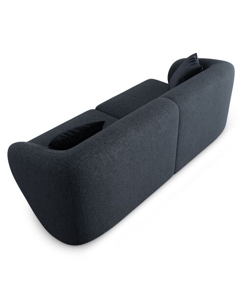 Canapé modulaire Chiara 2 places bleu mélange - 184x85x74 cm