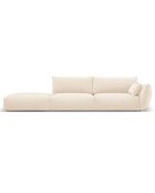Canapé Gauche Clau 4 places beige clair - 286x100x85 cm