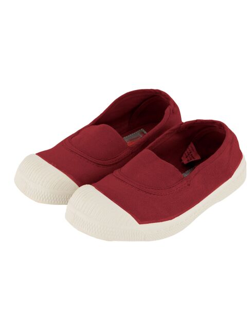 Elastische Baumwoll-Tennisschuhe, zertifiziert nach Oeko-Tex® Amaranth