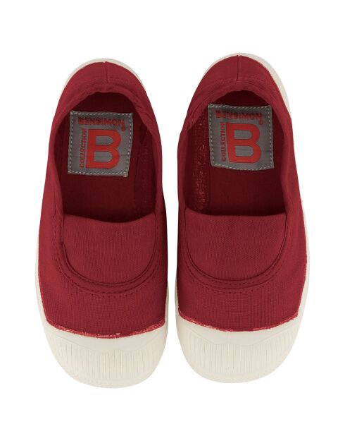 Elastische Baumwoll-Tennisschuhe, zertifiziert nach Oeko-Tex® Amaranth