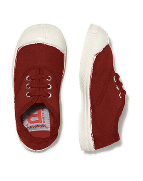 Oeko-tex® -steengecertificeerde katoenen tennisschoenen met veters