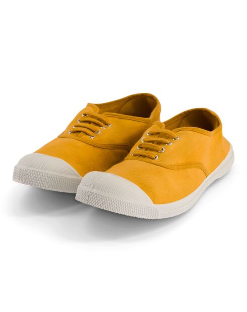 Tennis à lacets en Coton certifié Oeko-tex® miel