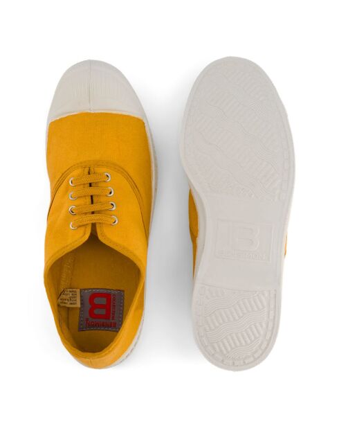 Tennis à lacets en Coton certifié Oeko-tex® miel