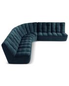 Canapé d'angle modulable Symétrique Moni 6 places bleu - 284x284x91 cm