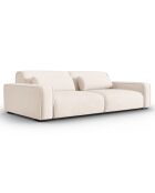 Canapé modulaire Lina 4 places beige clair - 248x117x78 cm