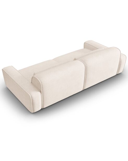 Canapé modulaire Lina 4 places beige clair - 248x117x78 cm