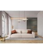 Canapé modulaire Lina 4 places beige clair - 248x117x78 cm
