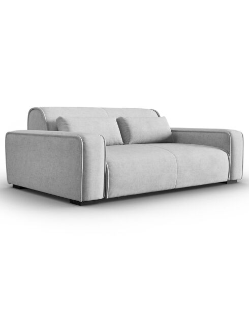 Canapé modulaire Lina 3 places gris - 192x117x78 cm