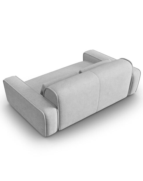 Canapé modulaire Lina 3 places gris - 192x117x78 cm