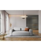 Canapé modulaire Lina 3 places gris - 192x117x78 cm