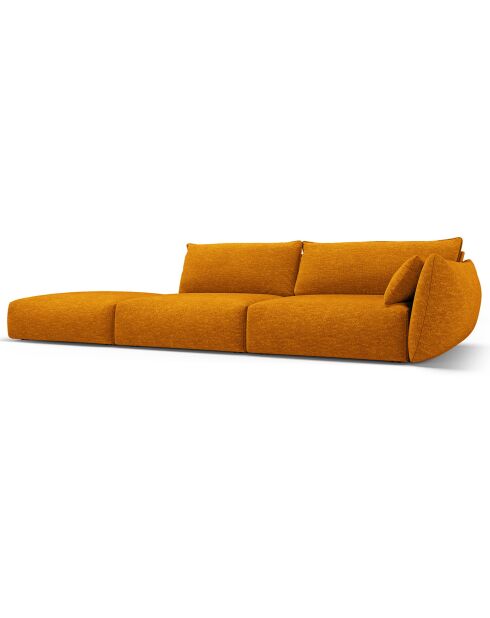 Canapé Gauche Clau 4 places jaune - 286x100x85 cm