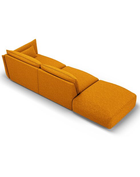Canapé Gauche Clau 4 places jaune - 286x100x85 cm