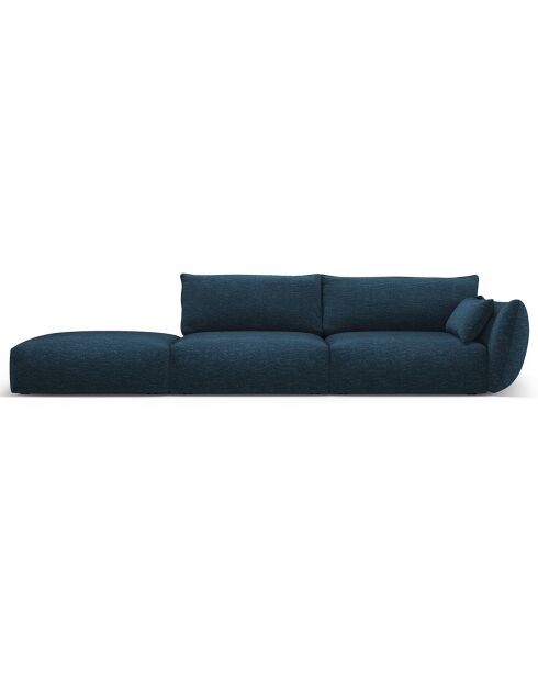 Canapé Gauche Clau 4 places bleu roi - 286x100x85 cm