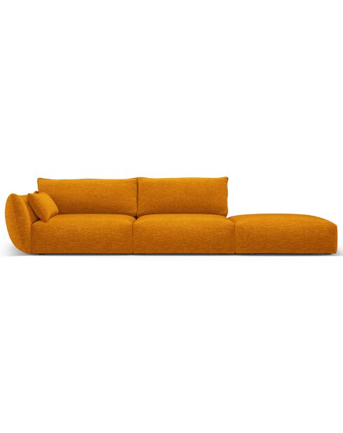 Canapé Droit Clau 4 places jaune - 286x100x85 cm