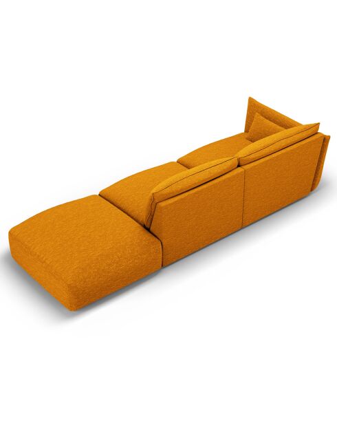 Canapé Droit Clau 4 places jaune - 286x100x85 cm